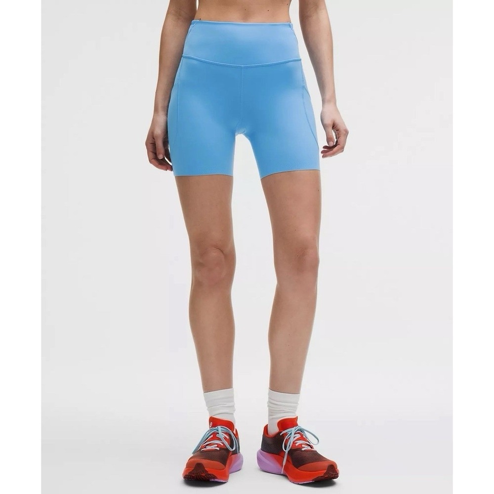 Lululemon Size 4 Fast Free High-Rise Short Pocket,  See Color In My Pic EUC